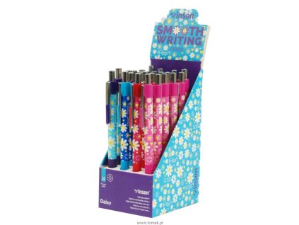 Kuličková tužka Vinson Daisy 206 bal 24ks oil gel (Varianta mix)