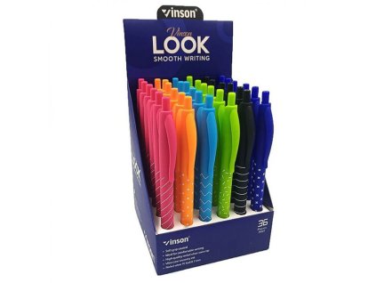 Kuličková tužka Vinson Look 3202 Oil gel (Varianta mix)