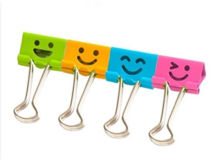 Binder klip 25 mm 8486 Smajlík (Varianta mix)