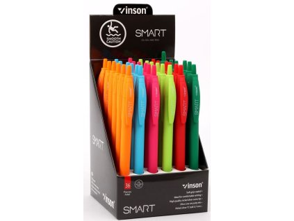 Kuličková tužka Vinson Smart R1 36ks Oil gel (Varianta mix)