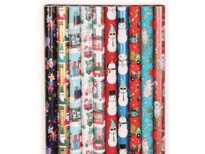 Balící dárkový vánoční papír Star - dětský NUTCRAKER (Varianta mix)