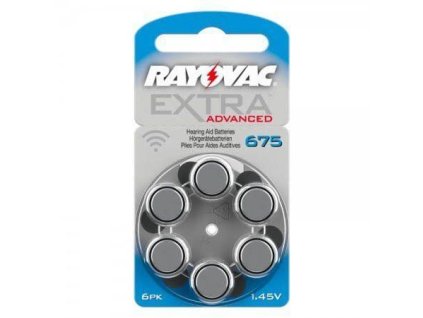 Baterie Rayovac Extra Advanced 675 (6 ks/BL) do naslouchdel