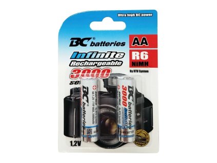 Nabíjecí tužková AA baterie R6 3000 1,2V BC Batteries 2ks