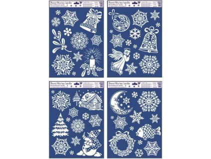 Okenní fólie bílá se sněhovým efektem