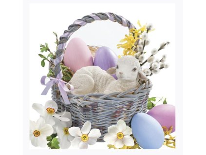 Papírové ubrousky velikonoční, třívrstvé 33 x 33 cm, 20 ks Daisy SD_WL_008401