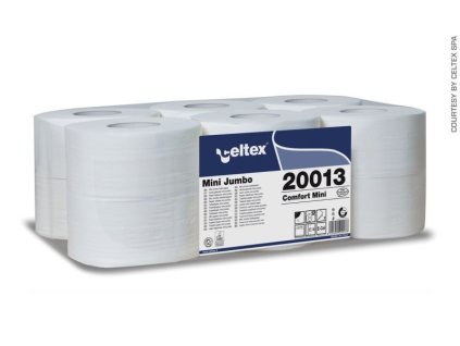 Celtex Comfort toaletní papír mini jumbo 185 2vrstvý celulóza 130 m 12 rolí