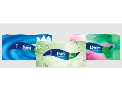 VELVET Kosmetické ubrousky Classic 2-vrstvé, 100 ks