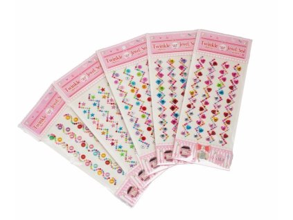 Dekorační samolepící kamínky v pásku MIX (Varianta mix)