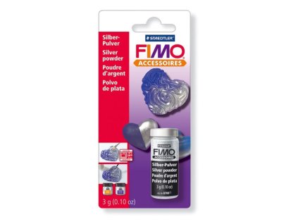 Fimo pudr stříbrný 3g 8708-BK