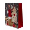 Dárková taška vánoční Christmas tradition M 26x32x10cm