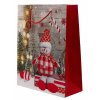 Dárková taška vánoční Christmas tradition M 26x32x10cm
