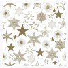 Papírové ubrousky vánoční, třívrstvé 33 x 33 cm, 20 ks Daisy SD_GW_020601 Gold Stars