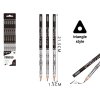 Tužky grafitové HB s gumou trojhranné YL241345