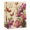 Dárková taška Flowers M 320x260x120mm Gliter (Varianta mix)