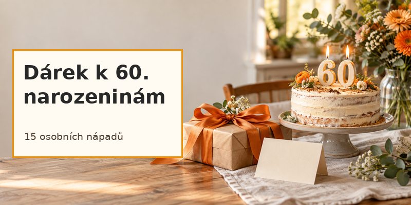 Dárek k 60. narozeninám: 15 nápadů pro muže i ženy