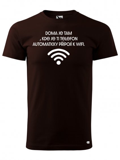 Pánské tričko s potiskem - Wifi