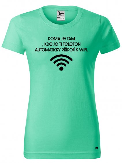 Dámské tričko s potiskem - Wifi