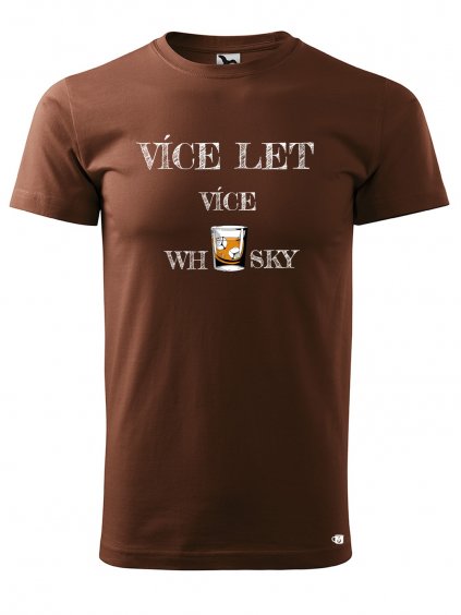 Pánské tričko s potiskem více whisky