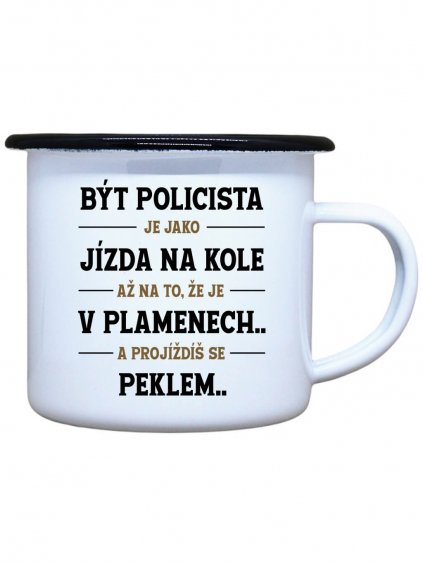 plecháček bílý policista