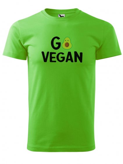 Pánské tričko s potiskem Go vegan