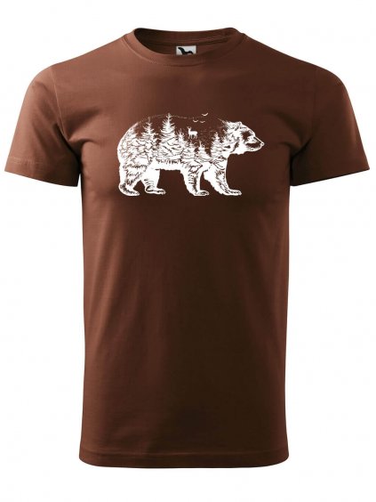 Pánské tričko s potiskem Medvěd
