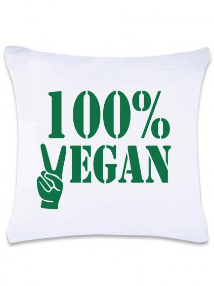 polštářek 100 vegan zelená