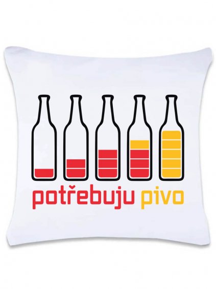 polštářek potřebuju pivo
