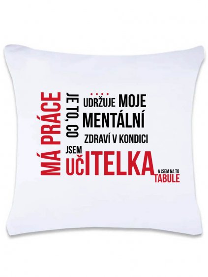 polštářek učitelka