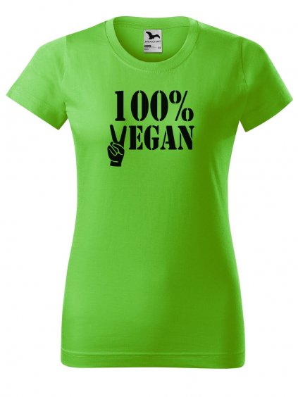 Dámské tričko s potiskem 100% vegan