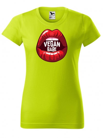 Dámské tričko s potiskem Vegan babe