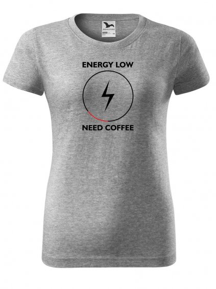 Dámské tričko s potiskem Need coffee