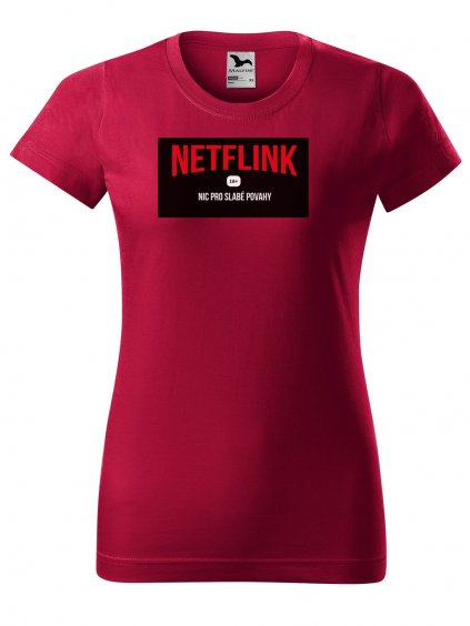 Dámské tričko s potiskem Netflink