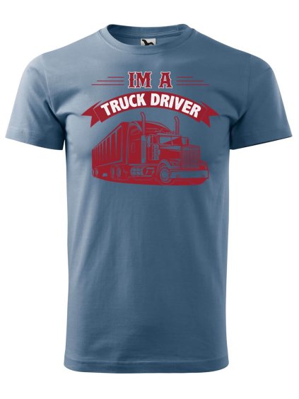 Pánské tričko s potiskem Truck driver