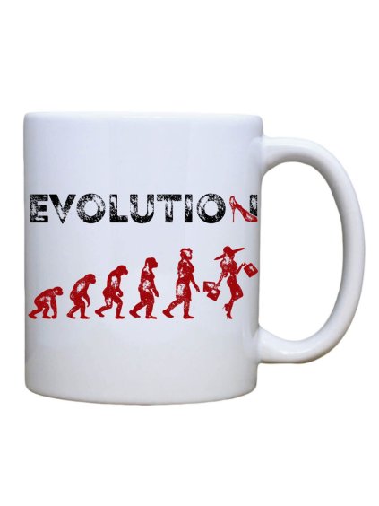 Dobrý triko keramický hrnek s potiskem evoluce nákupy