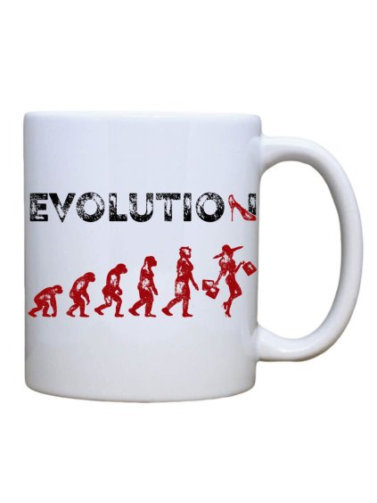 Dobrý triko keramický hrnek s potiskem evoluce nákupy