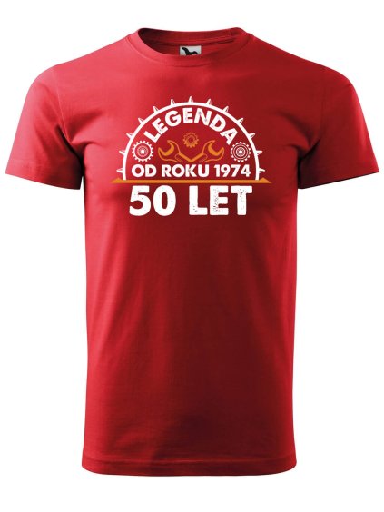 Pánské tričko s potiskem Legenda 50 let