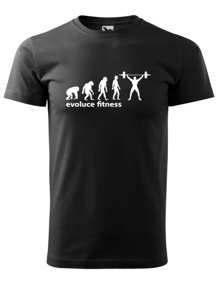 Pánské tričko s potiskem Evoluce fitness