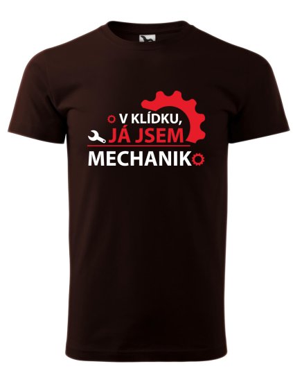 Pánské tričko s potiskem Já jsem mechanik