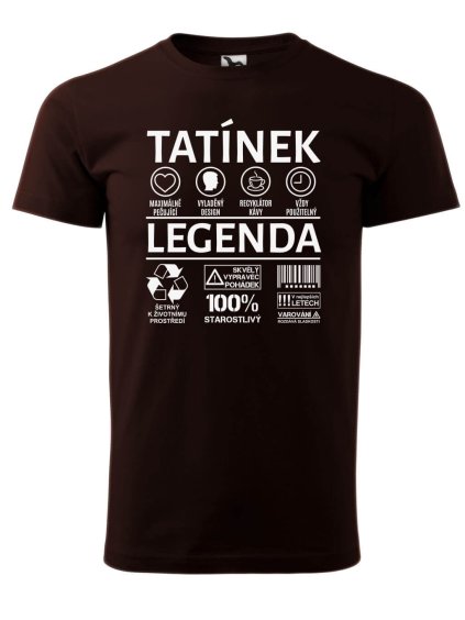 Pánské tričko s potiskem Tatínek legenda
