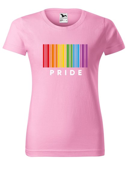 Dámské tričko s potiskem Pride pruhy