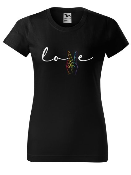 Dámské tričko LGBT love