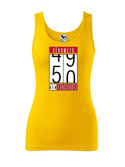 Dámské tílko s potiskem Věkometr 50