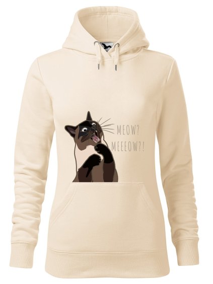 Dámská mikina Naštvaná kočka