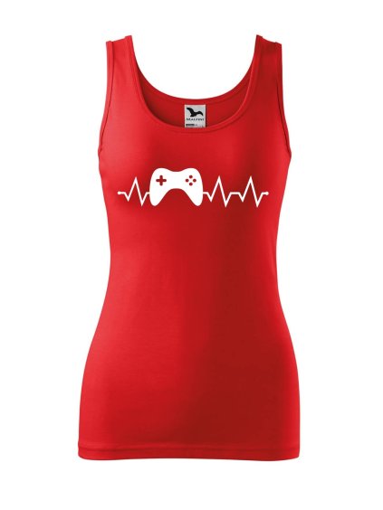 Dámské tílko s potiskem Tep gaming