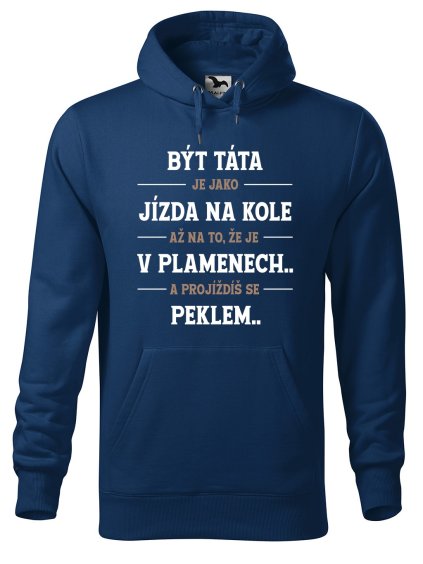 Pánská mikina s potiskem Být táta
