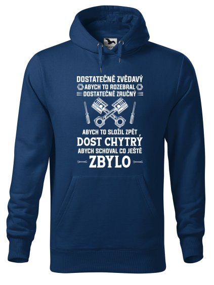 Pánská mikina s potiskem Dost chytrý