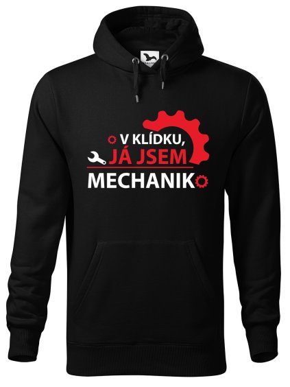 Pánská mikina s potiskem Já jsem mechanik