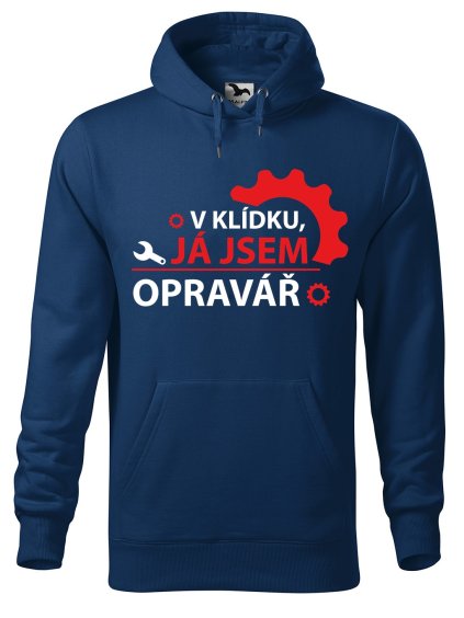 Pánská mikina s potiskem Jsem opravář