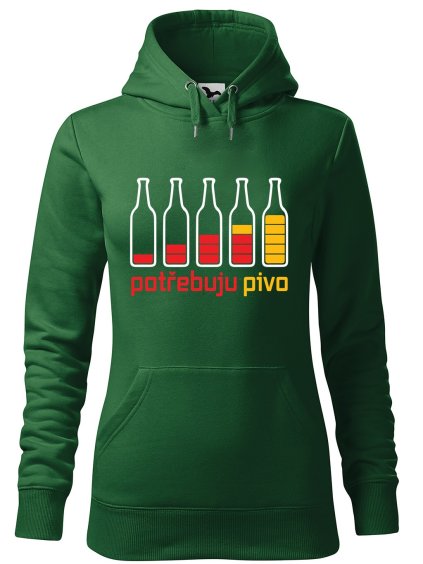 Dámská mikina Potřebuju PIVO