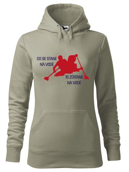 Dámská mikina Co se stane na vodě (Barva dámské mikiny Malfini Cape Bílá, Velikost - žena NOVÉ 2XL)